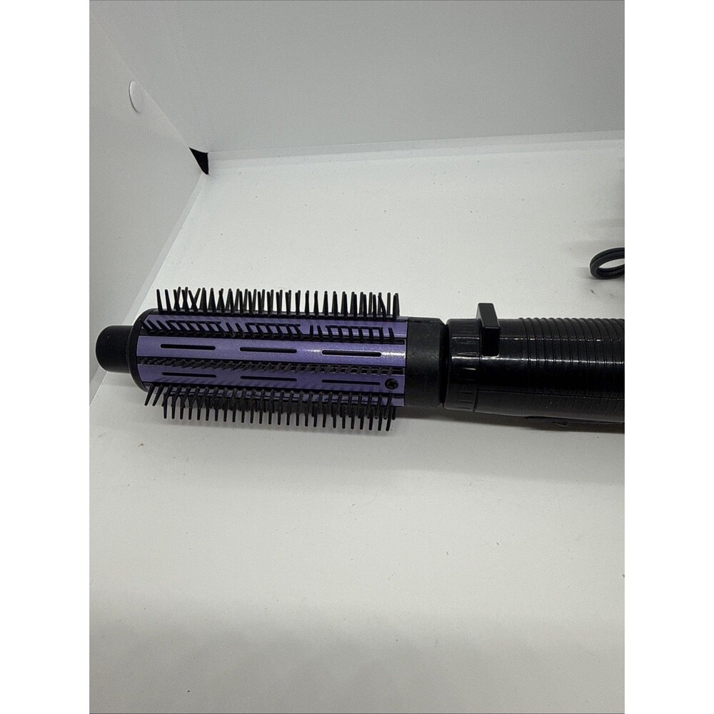 Conair Curling Brush 1 in Barrel Adjustable Heat Settings Black Purple Electric - Picture 4 of 5